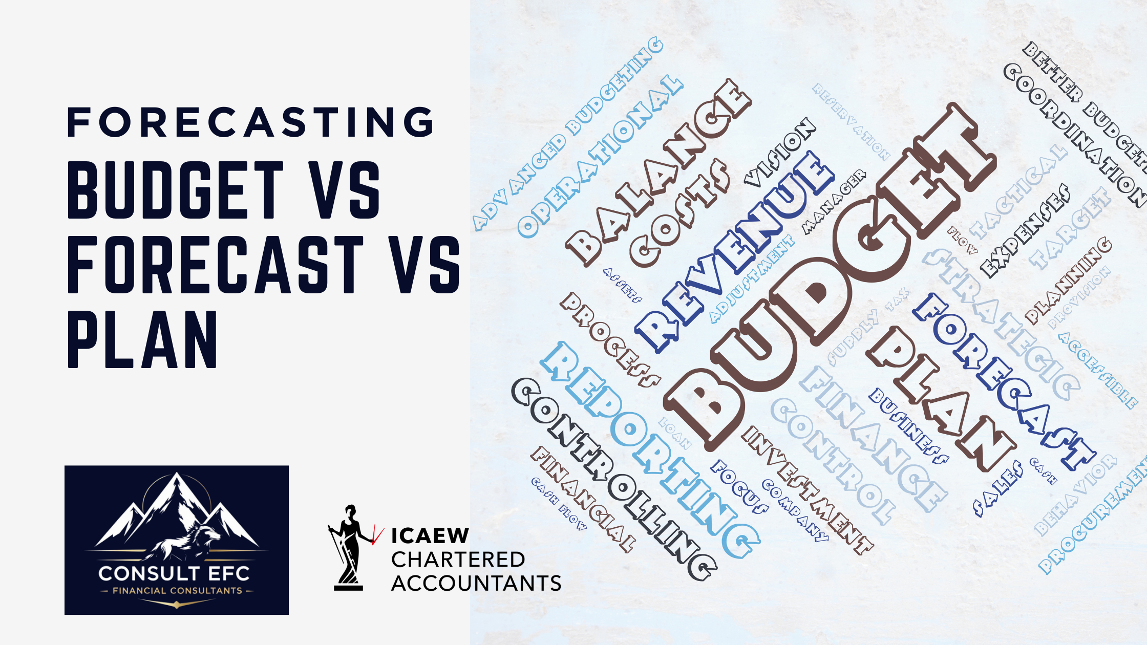 budget vs forecast vs plan Kishen Patel