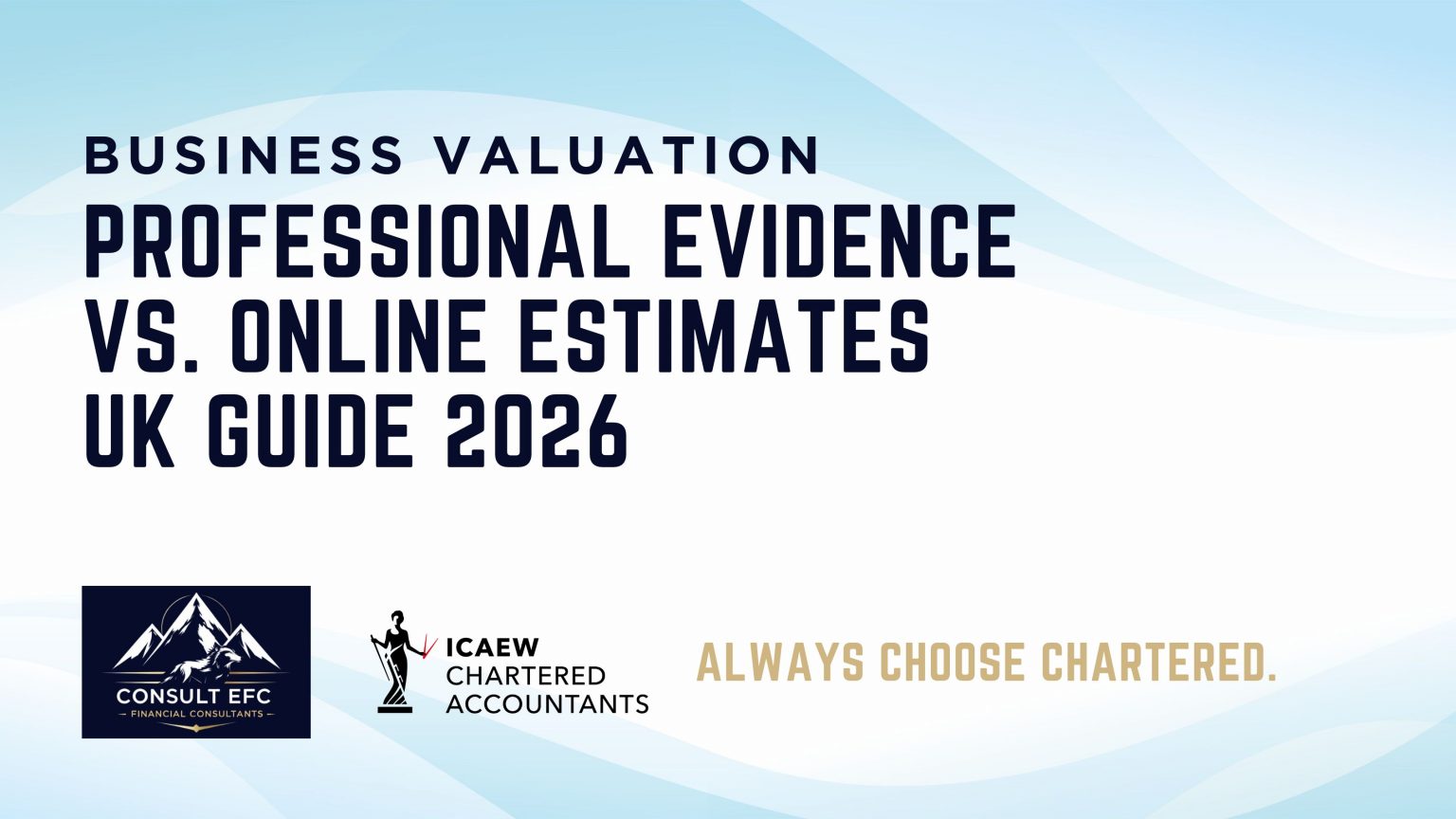 Kishen Patel Consult EFC professional business valuation vs online calculator comparison