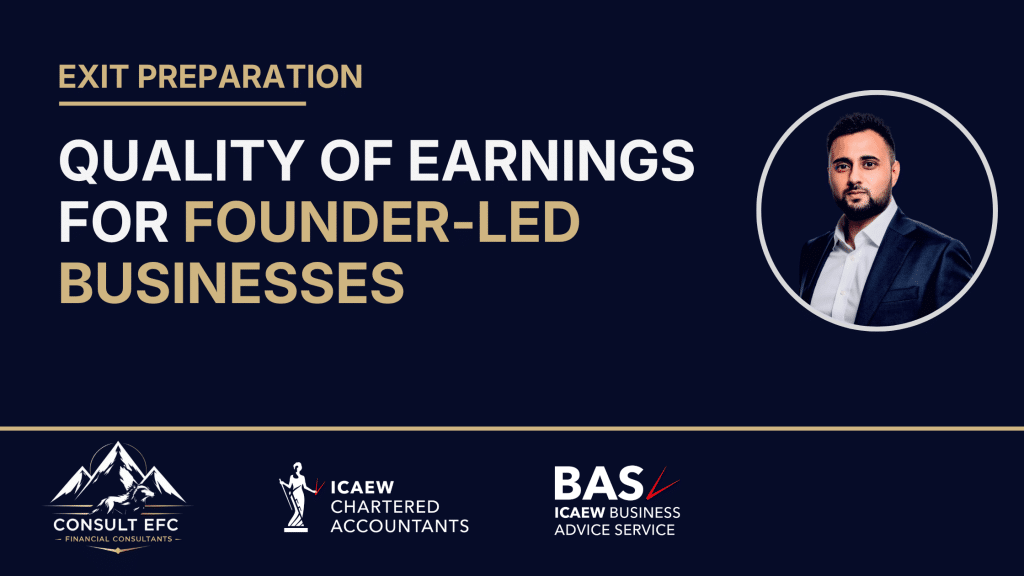 Quality of Earnings for Founder-Led Businesses